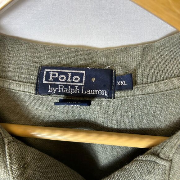Polo Ralph Lauren Sage Gray Green Mesh Classic SS Polo Shirt Size XXL - Picture 4 of 9